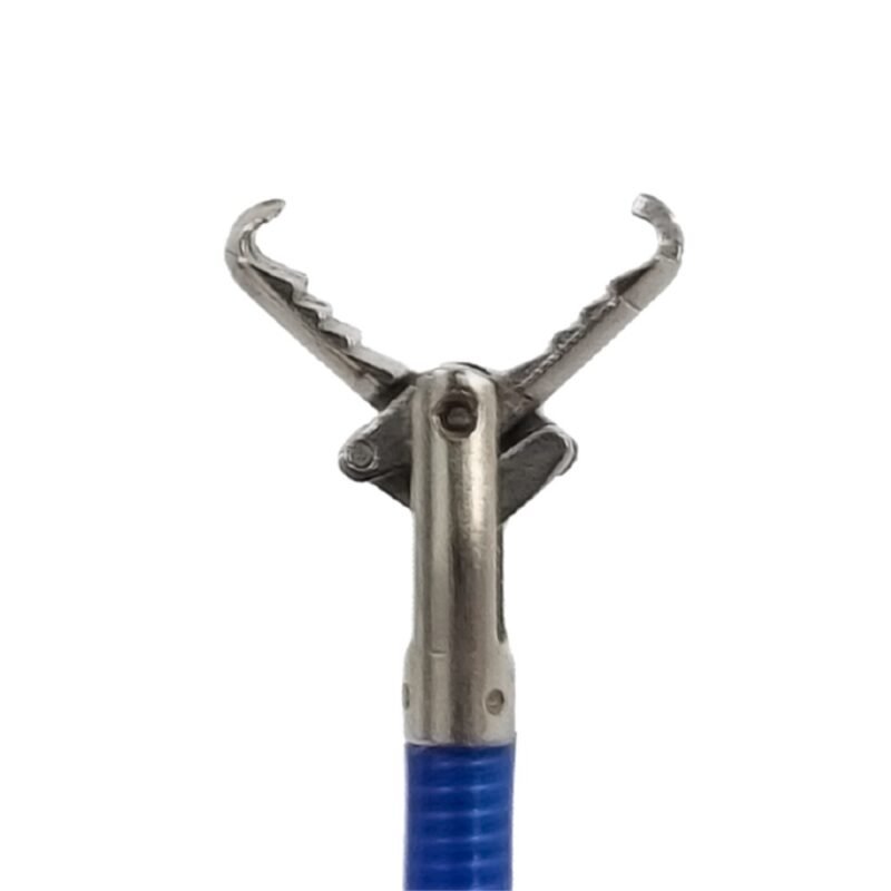 Pinça endoscópica para apreensão, jacaré com dente de rato, Jiuhong, 2.3mm x 230cm