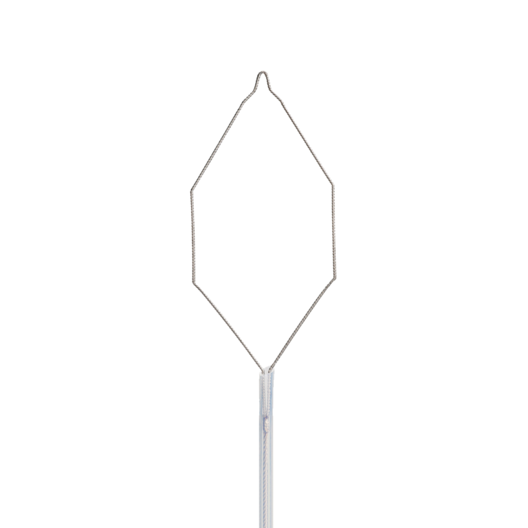 Alça de polipectomia, hexagonal, descartável, Medika, 2.3mm x 2300mm, abertura 40mm