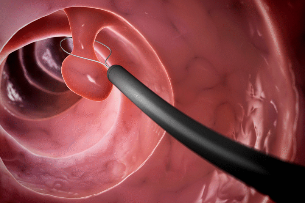 Alça de polipectomia oval descartável: remoção segura de pólipos