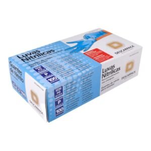 LUVA NITRILICA, SEM PO, AZUL, DESCARPACK, TAM P REG. ANVISA