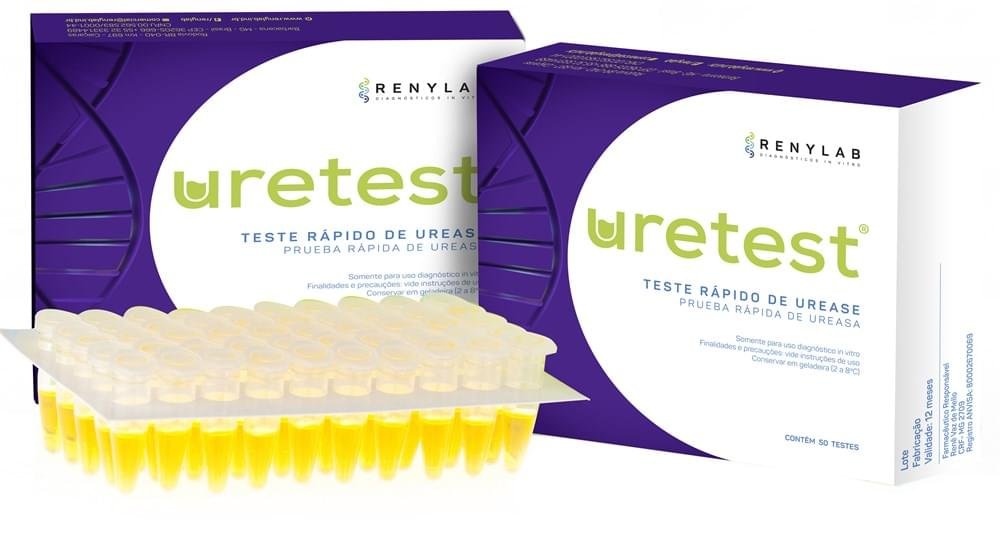 Teste de Urease Uretest - Caixa com 50 Unidades - Renylab