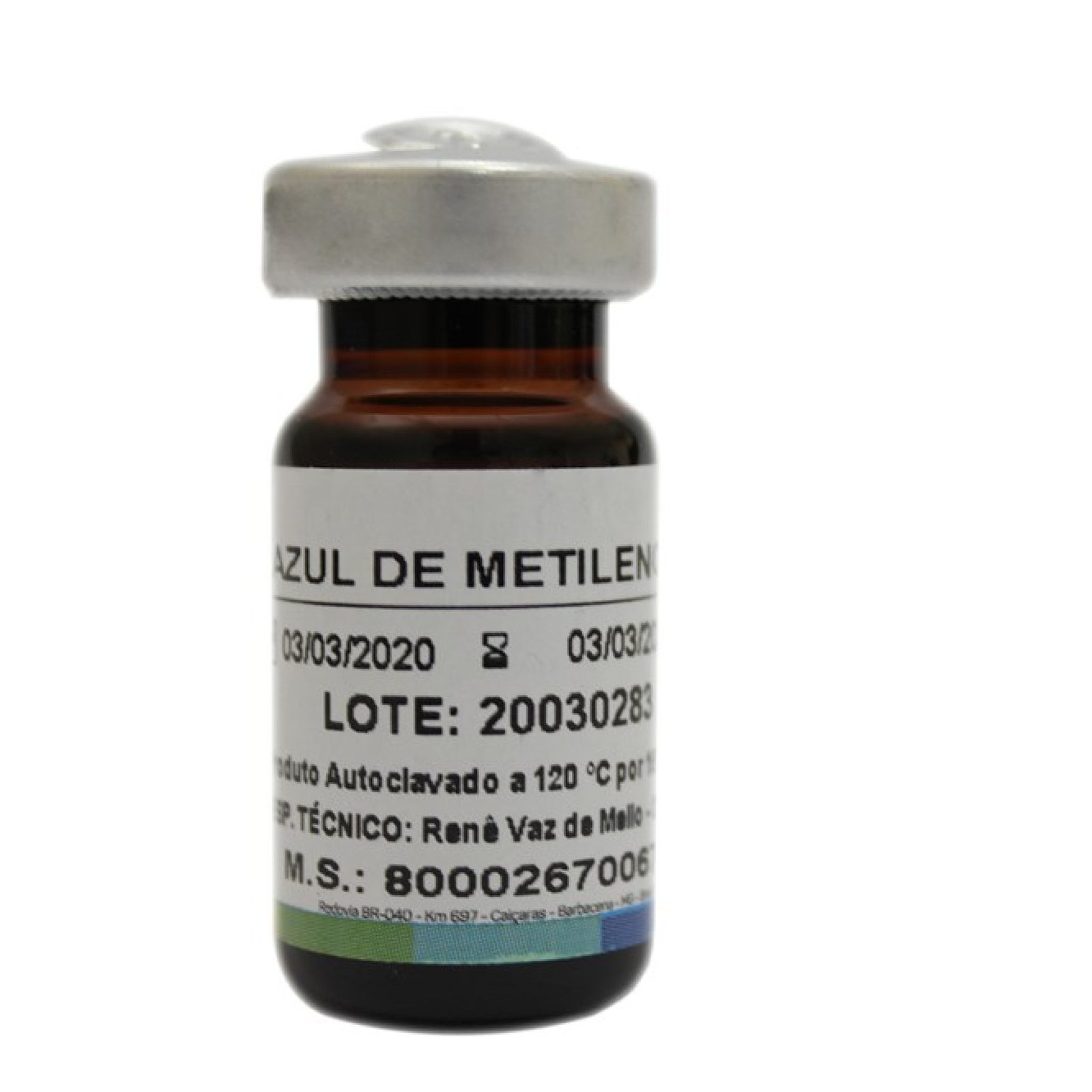 AZUL DE METILENO 12x6mL - RENYLAB - REG. ANVISA 80002670067-192289031